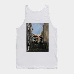 Amsterdam, Canal Houses In Soft Light Tank Top